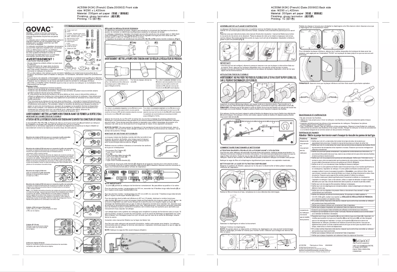 Image de la première page du manuel de l'appareil GOVAC