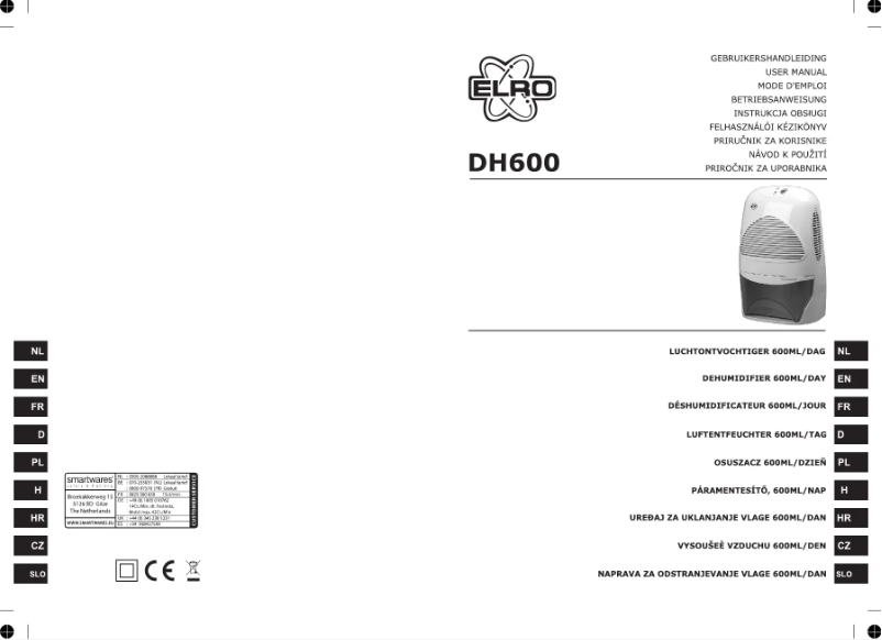 Imagen de la primera página del manual del dispositivo DH600