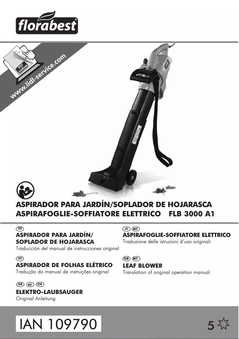 Page 1 de la notice Manuel utilisateur Florabest FLB 3000 A1