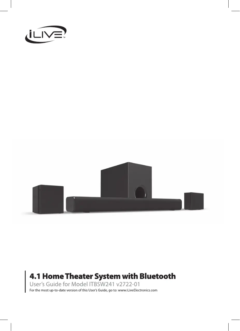 Page 1 de la notice Manuel utilisateur iLive ITBSW241