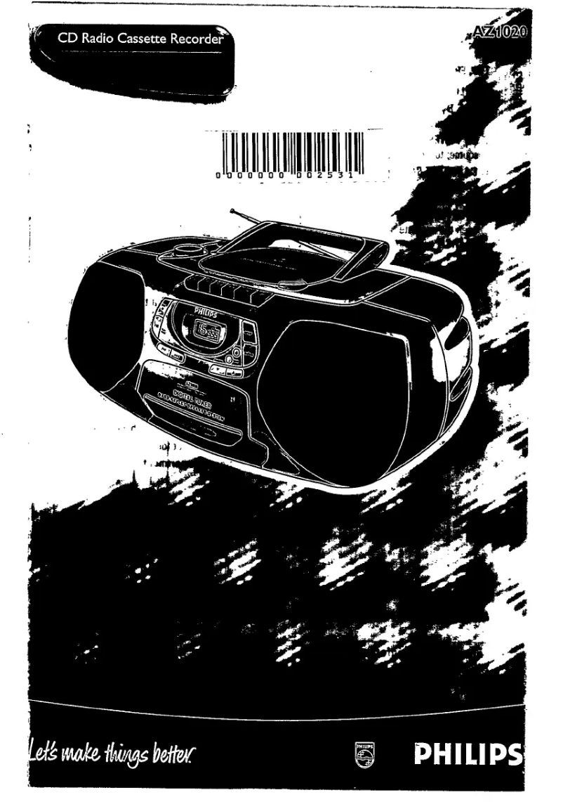 Page 1 of the manual User Manual Philips AZ102