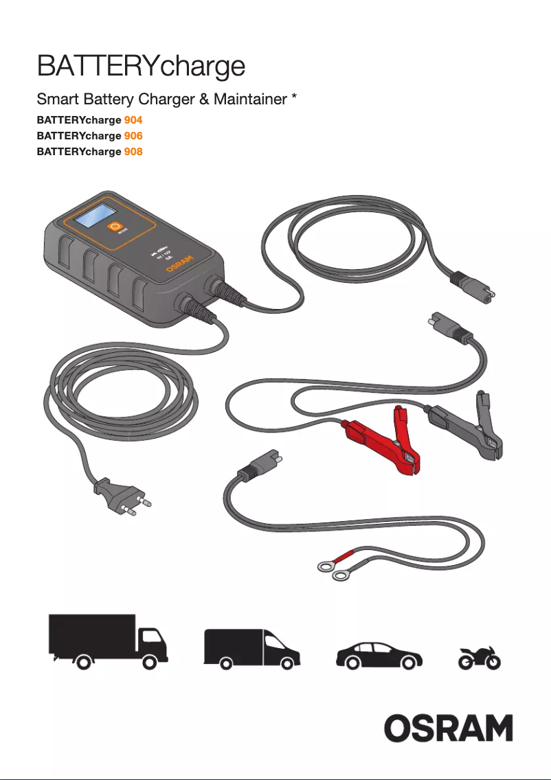 Page 1 de la notice Instructions / montage Osram BATTERYcharge 908