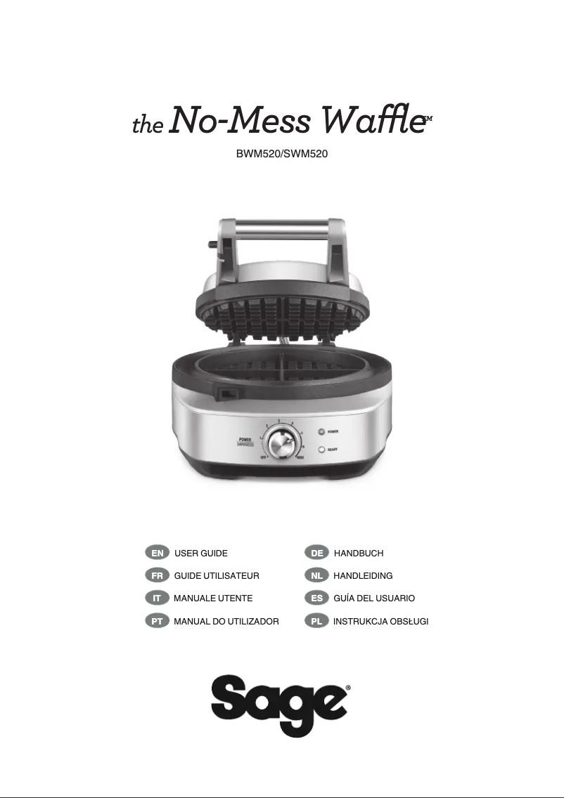 Page n°1 - Manuel utilisateur Sage the No-mess Waffle SWM520