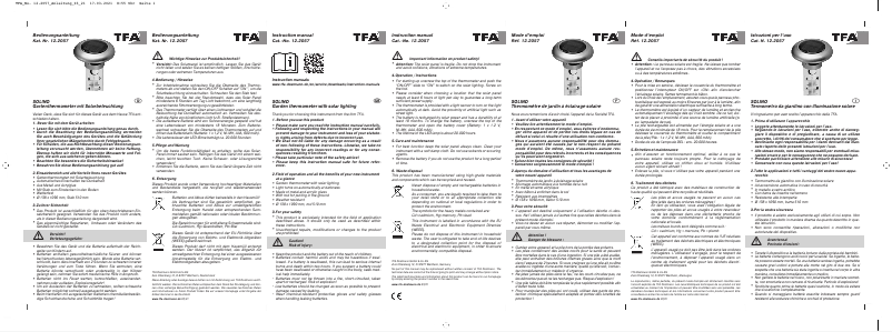 Page 1 de la notice Manuel utilisateur TFA Solino 12.2057.54