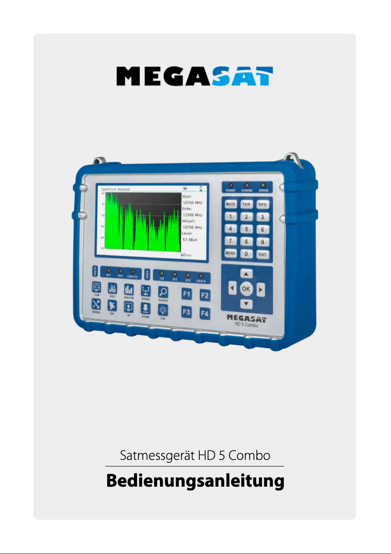 Page 1 de la notice Manuel utilisateur Megasat HD 5 Combo