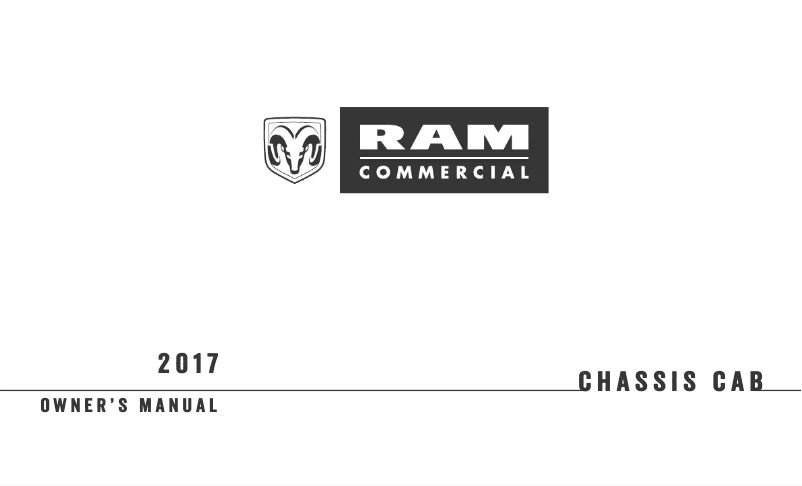 Page 1 de la notice Manuel utilisateur RAM 3500 Chassis Cab (2017)
