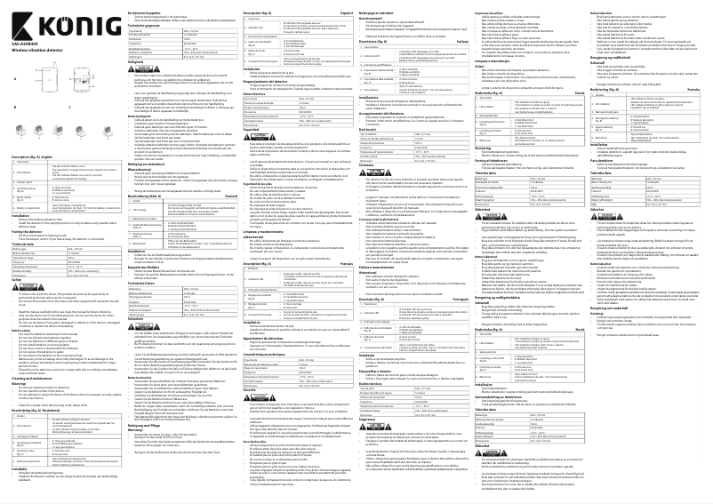 Page 1 of the manual User Manual Konig SAS-ASVB300