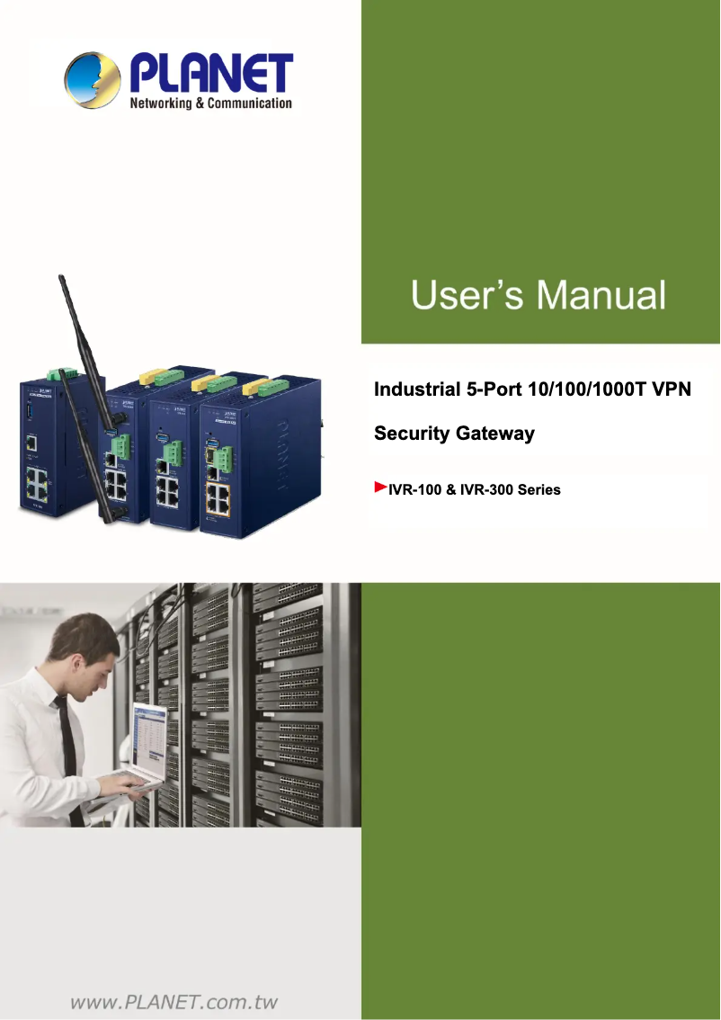 Image de la première page du manuel de l'appareil IVR-100