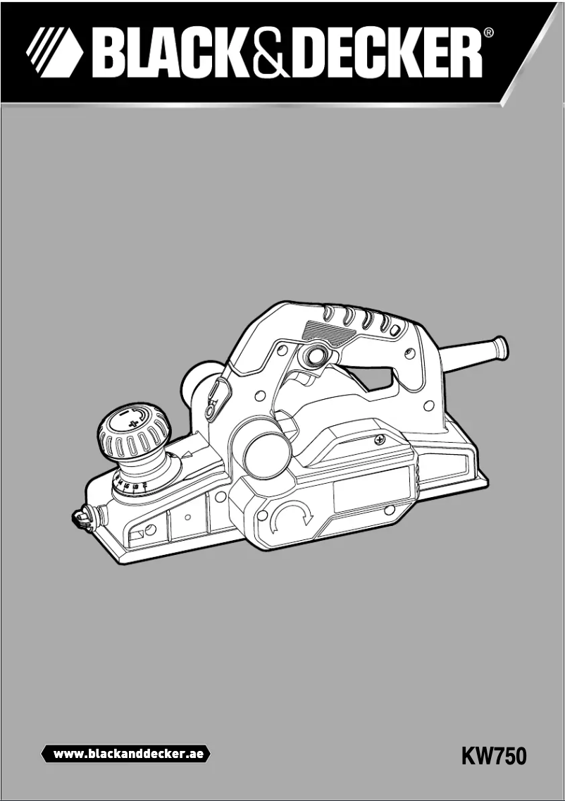 Page 1 de la notice Manuel utilisateur Black & Decker KW750