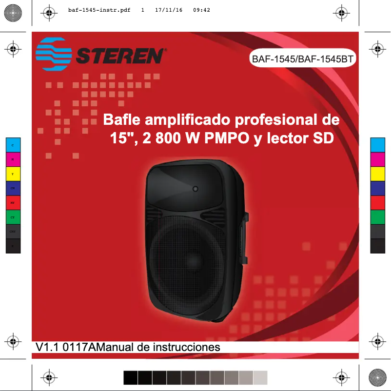 Page n°1 - Manuel utilisateur Steren BAF-1545BT