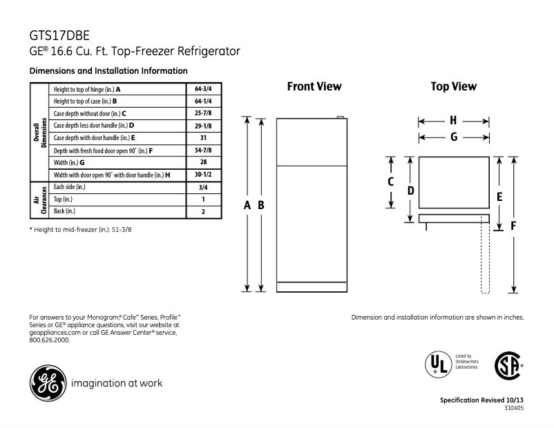 Imagen de la primera página del manual del dispositivo GTS17DBEBB