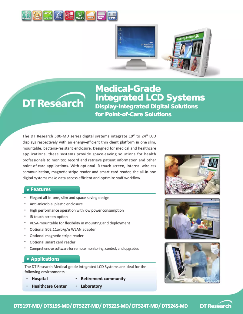 Page n°1 - Manuel utilisateur DT Research DT524S-MD