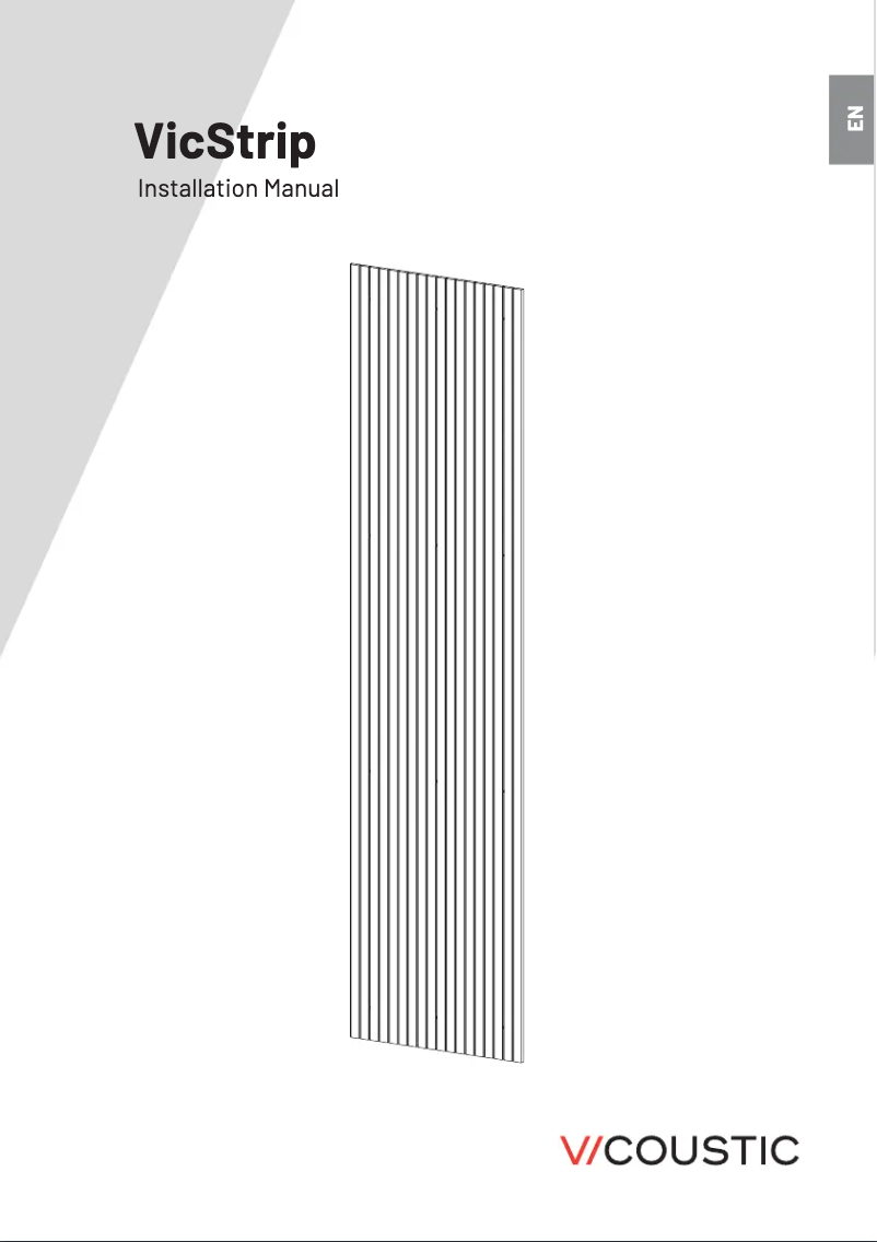 Page 1 de la notice Manuel utilisateur Vicoustic VicStrip