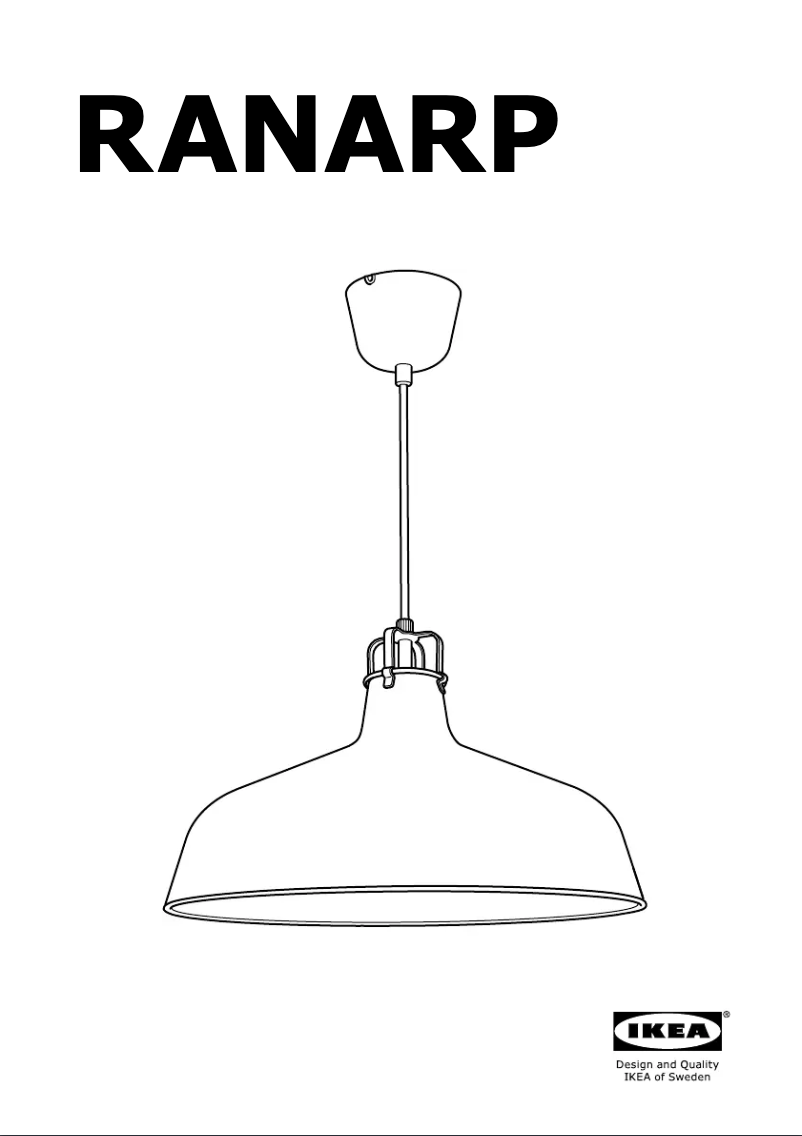 Image de la première page du manuel de l'appareil RANARP