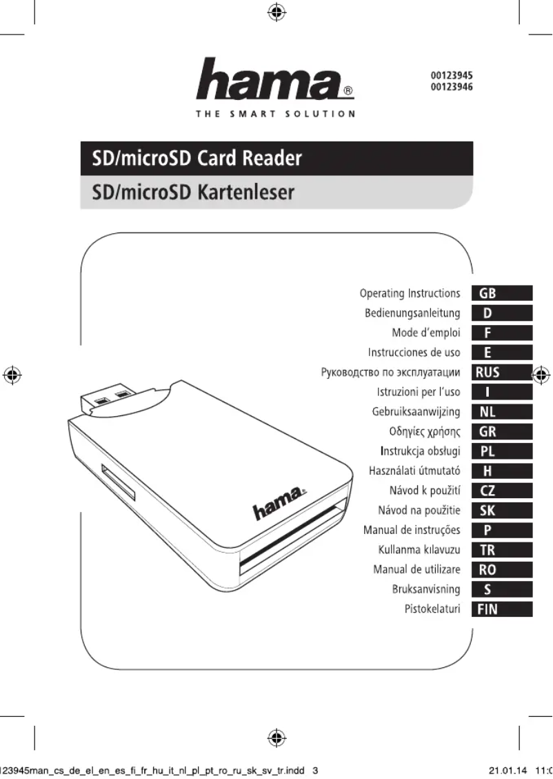 Image de la première page du manuel de l'appareil 123945