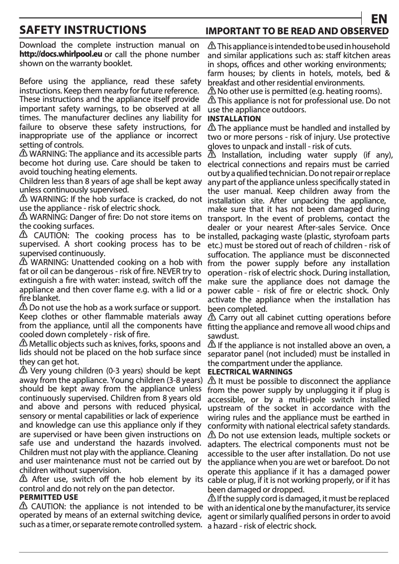 Image de la première page du manuel de l'appareil WF S8865 NE