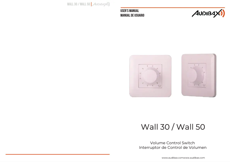 Page n°1 - Manuel utilisateur Audibax Wall 50