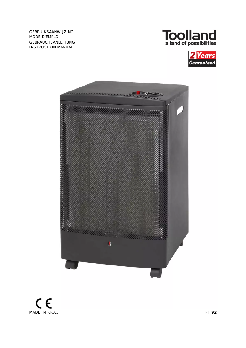 Página 1 del manual Manual de usuario Toolland FT 92