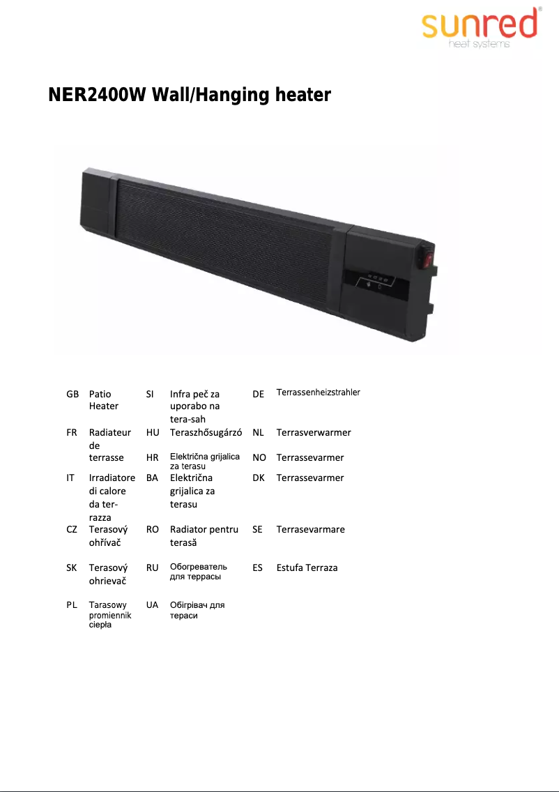 Image de la première page du manuel de l'appareil Nero 2400