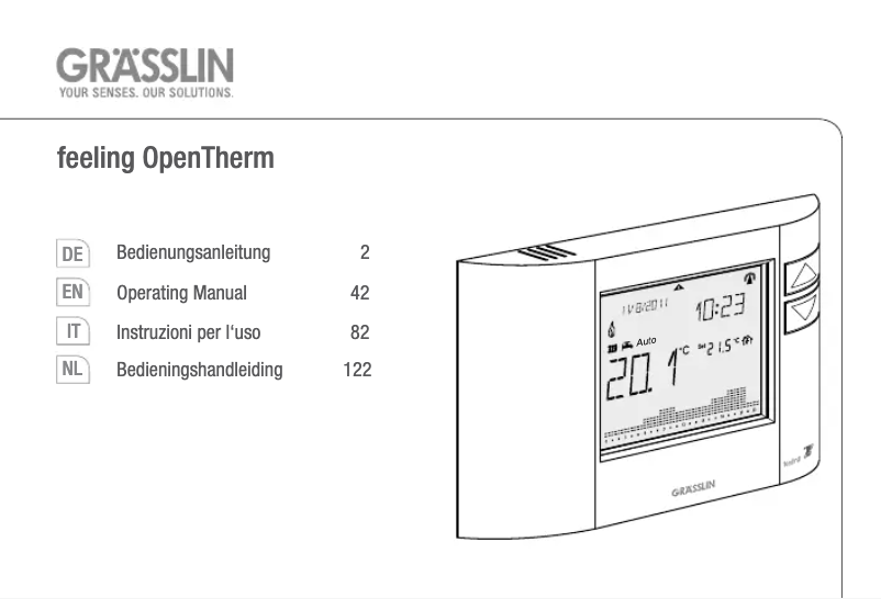 Page n°1 - Manuel utilisateur Grässlin Feeling OpenTherm