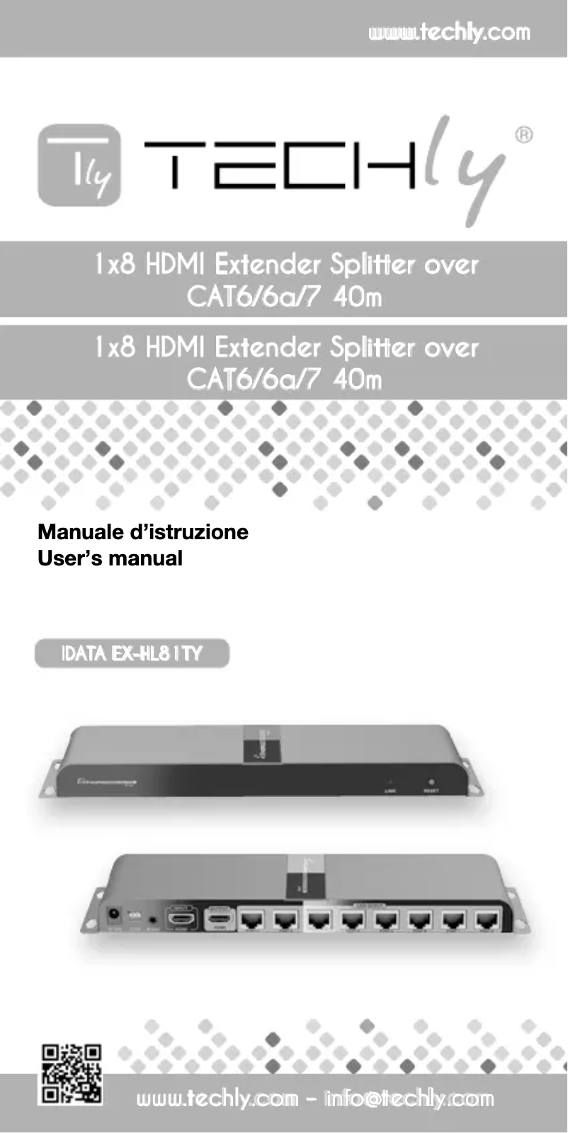 Page 1 de la notice Manuel utilisateur Techly IDATA EX-HL81TY