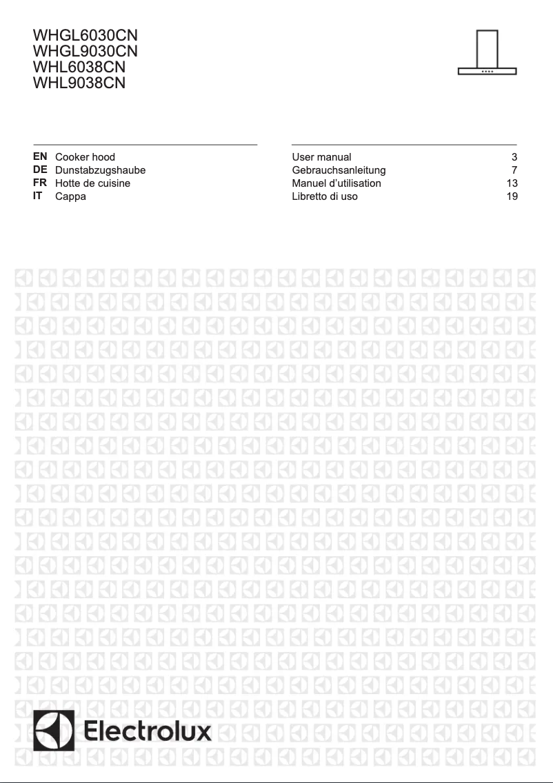 Página 1 del manual Manual de usuario Electrolux WHL6038CN