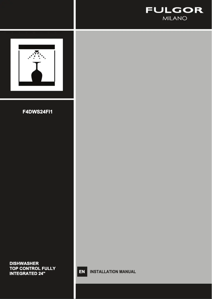 Page n°1 - Guide d'installation Fulgor Milano F4DWS24FI1