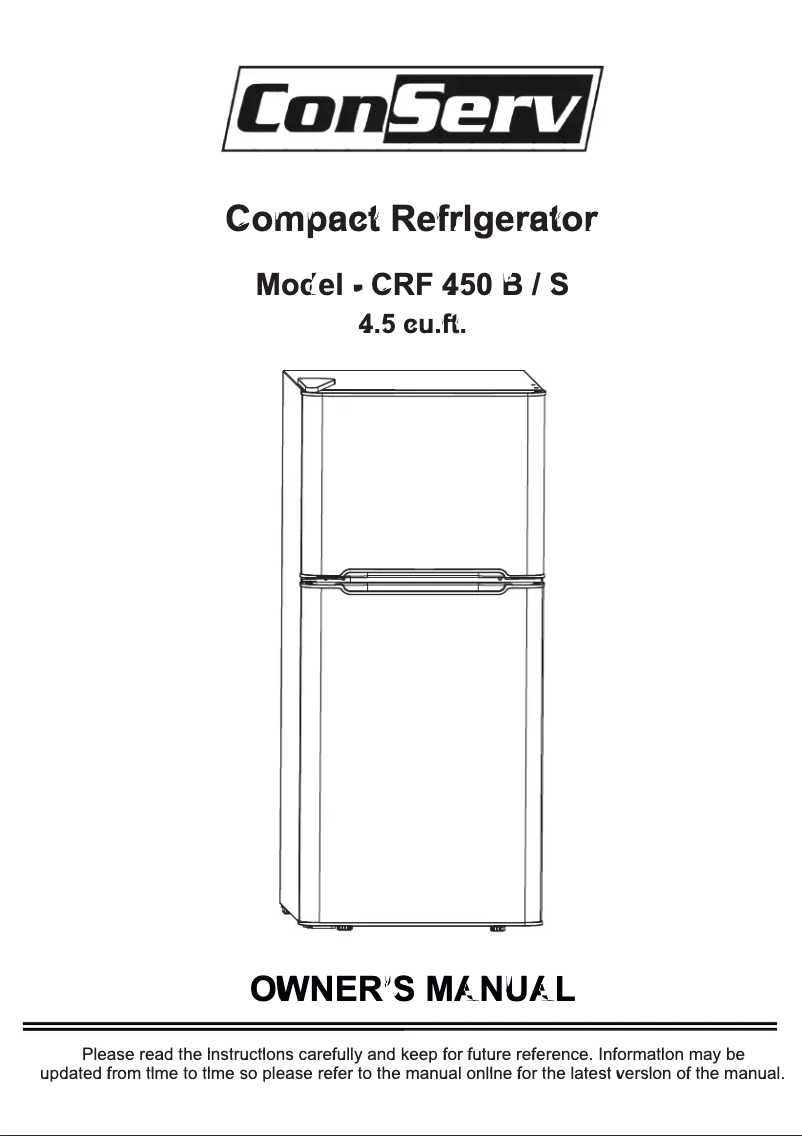 Page 1 de la notice Manuel utilisateur Equator CRF450B