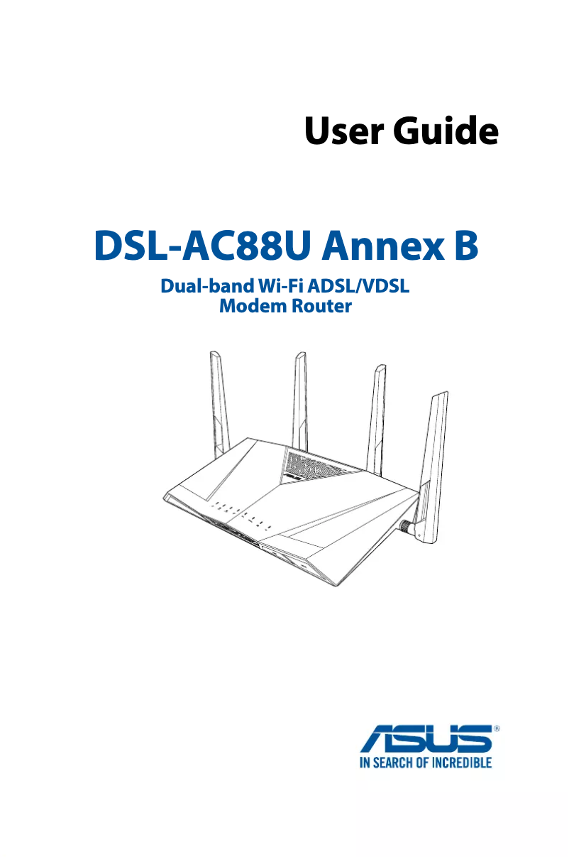 Page 1 de la notice Manuel utilisateur Asus DSL-AC88U Annex B
