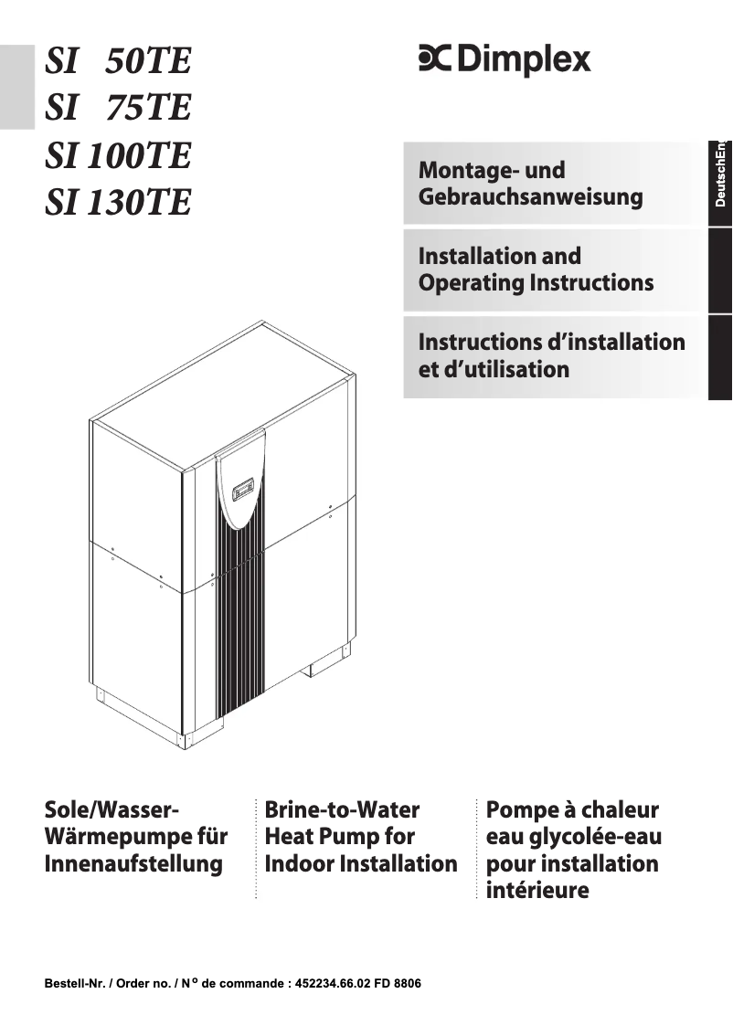 Image de la première page du manuel de l'appareil SI130TE