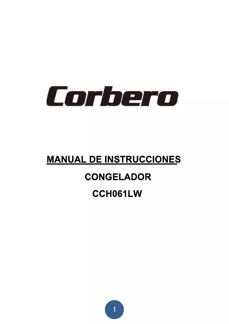 Page n°1 - Manuel utilisateur Corbero CCH061LW