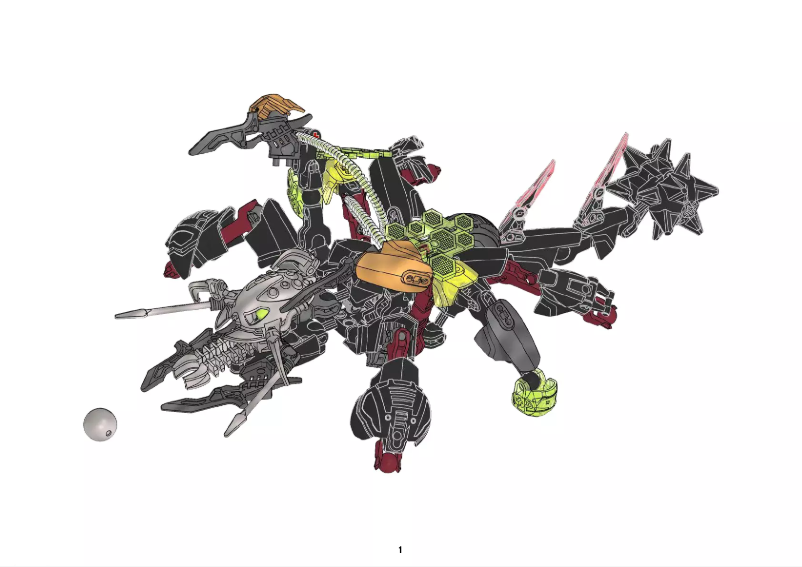 Page n°1 - Manuel utilisateur Lego Hero Factory 6202