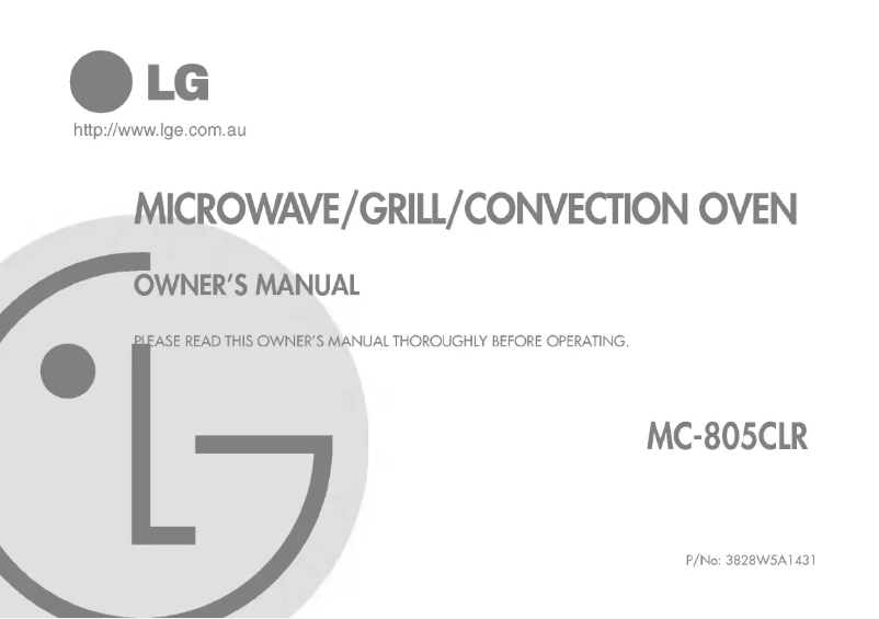 Image de la première page du manuel de l'appareil MC-805CLR