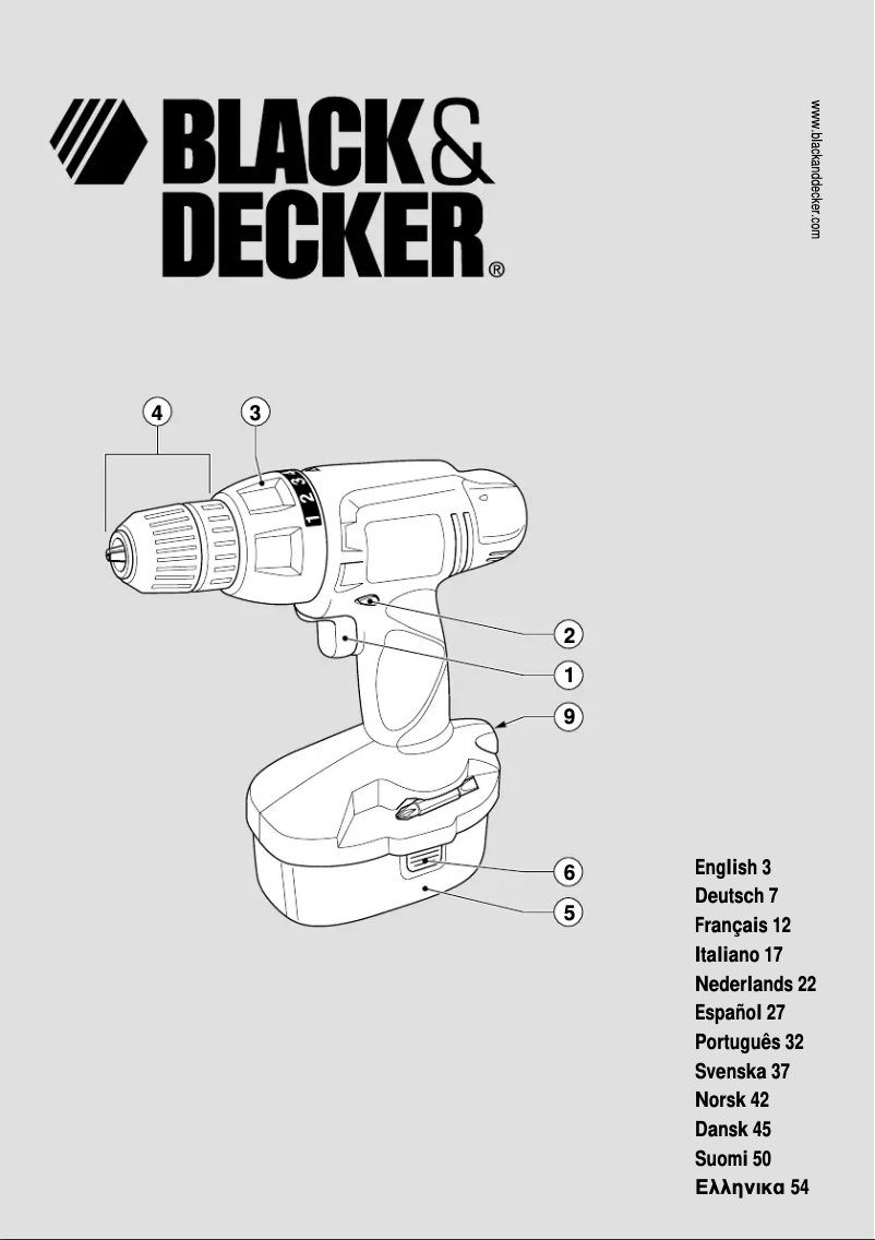 Page n°1 - Manuel utilisateur Black & Decker CD12CAH