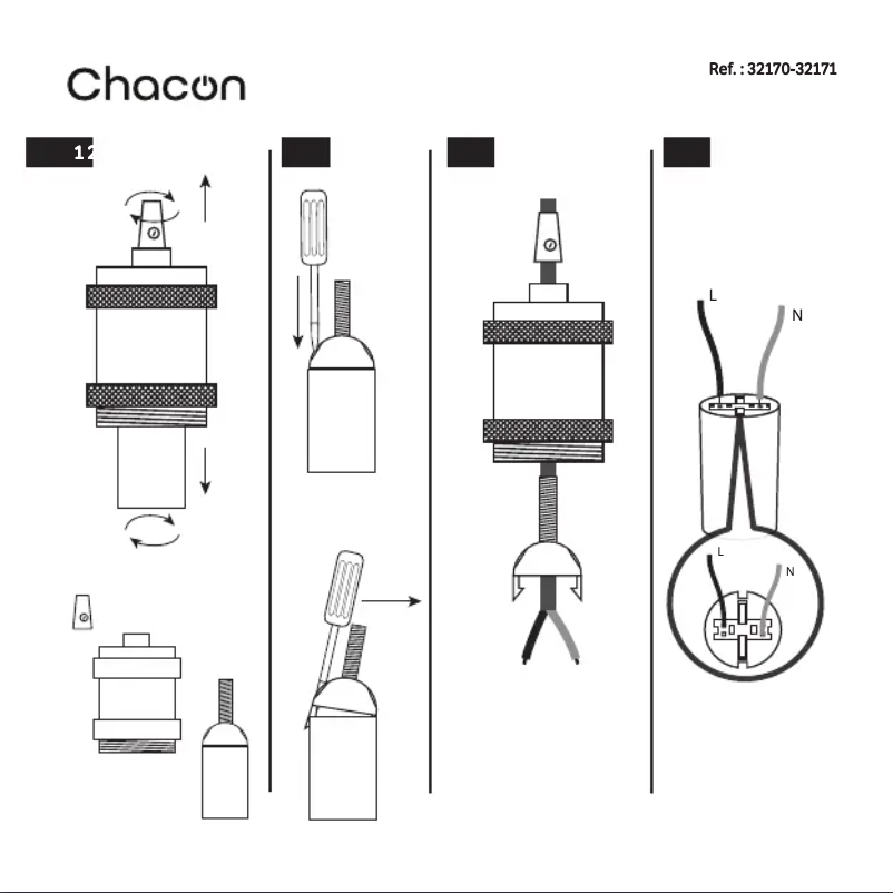 Page 1 de la notice Manuel utilisateur Chacon 32171