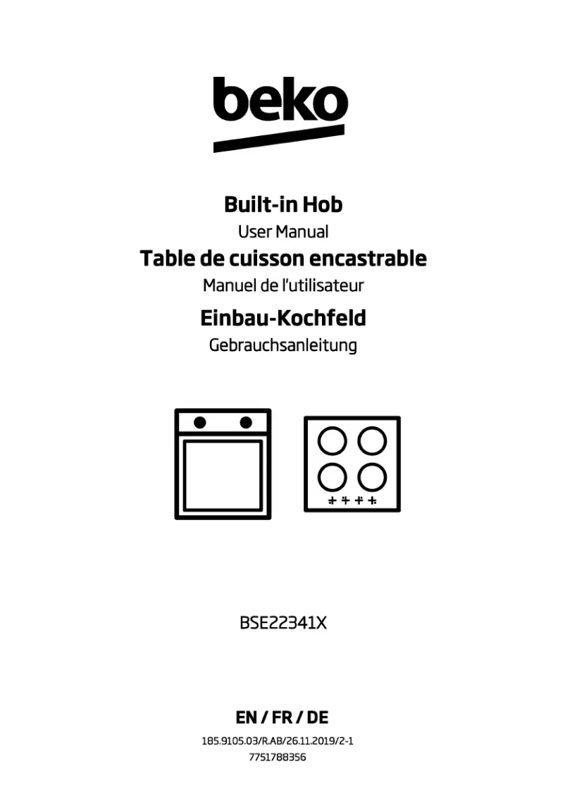 Image de la première page du manuel de l'appareil BSE22341X