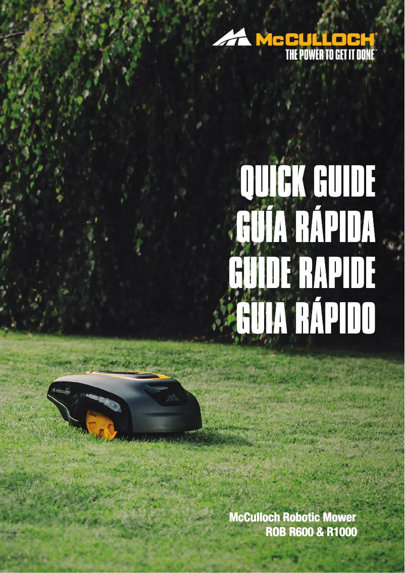 Page 1 de la notice Manuel utilisateur McCulloch R600