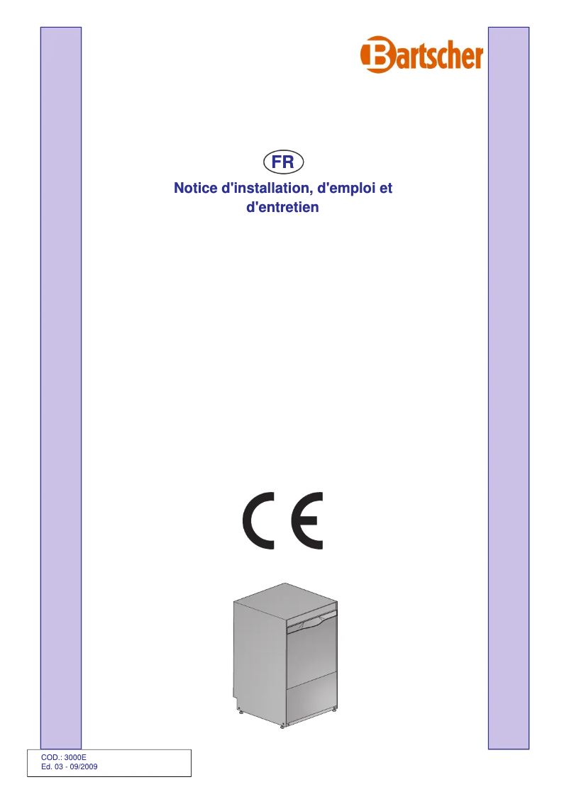 Página 1 del manual Manual de usuario Bartscher Deltamat TF 50