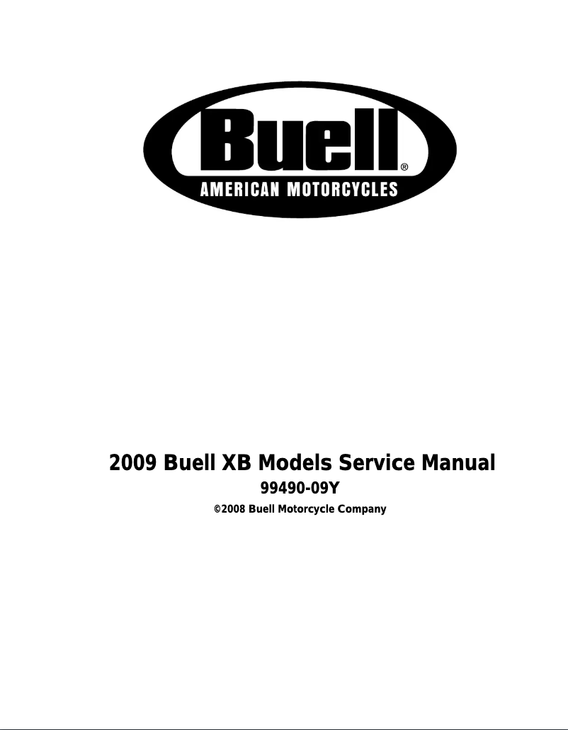 Page 1 de la notice Manuel utilisateur Buell XBR Firebolt (2009)