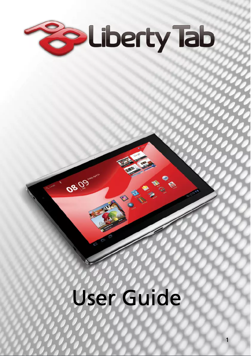 Page n°1 - Manuel utilisateur Packard Bell Liberty Tab G100