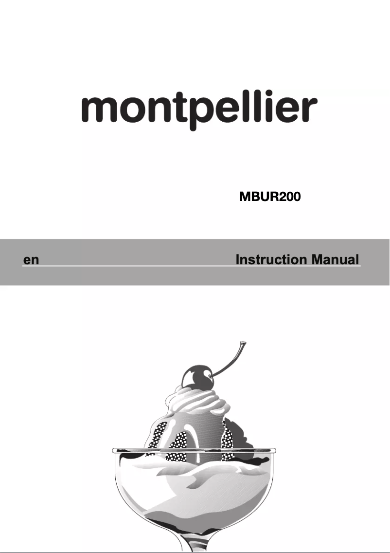 Page n°1 - Manuel utilisateur Montpellier MBUR200