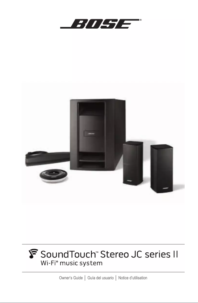 Page 1 de la notice Manuel utilisateur Bose SoundTouch Stereo JC Series II Wi-Fi