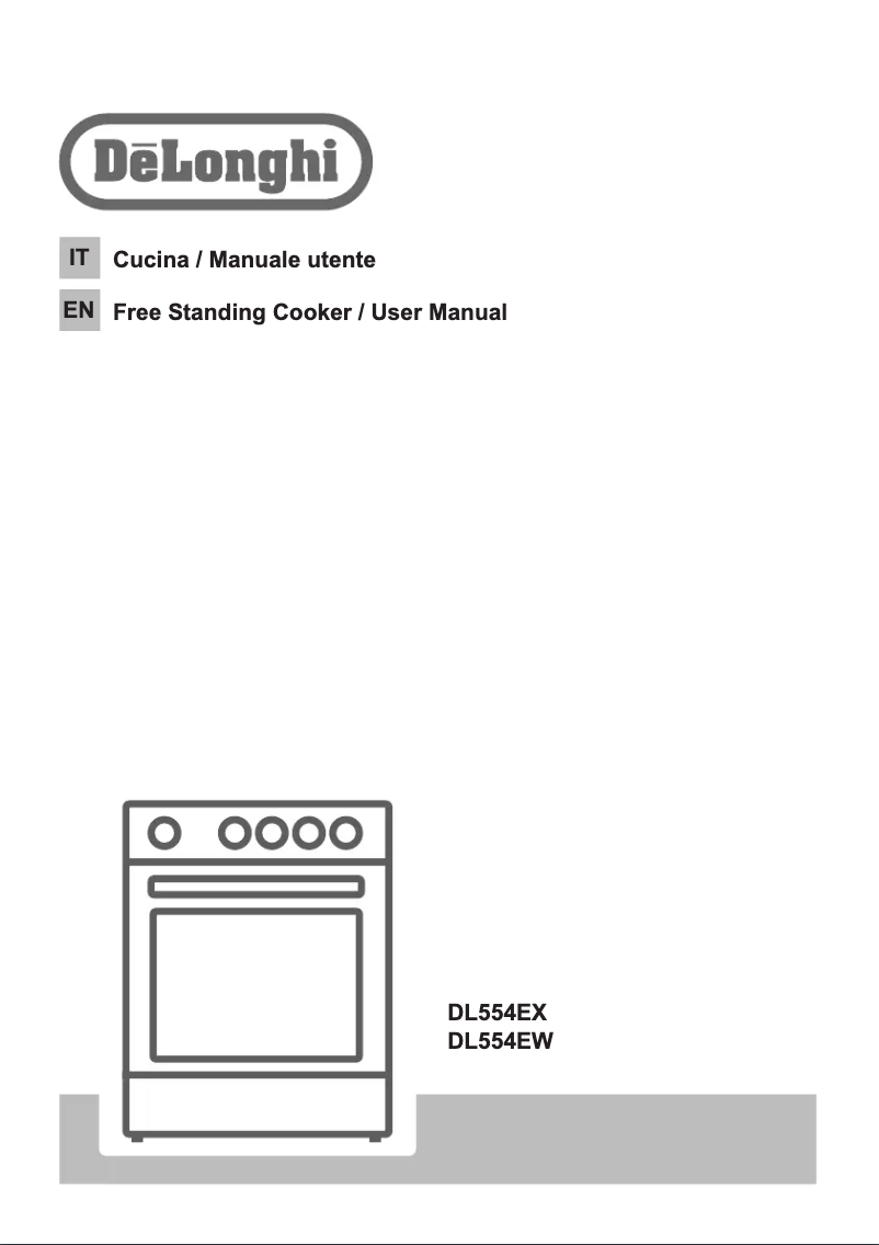 Page 1 de la notice Manuel utilisateur DeLonghi DL554EW
