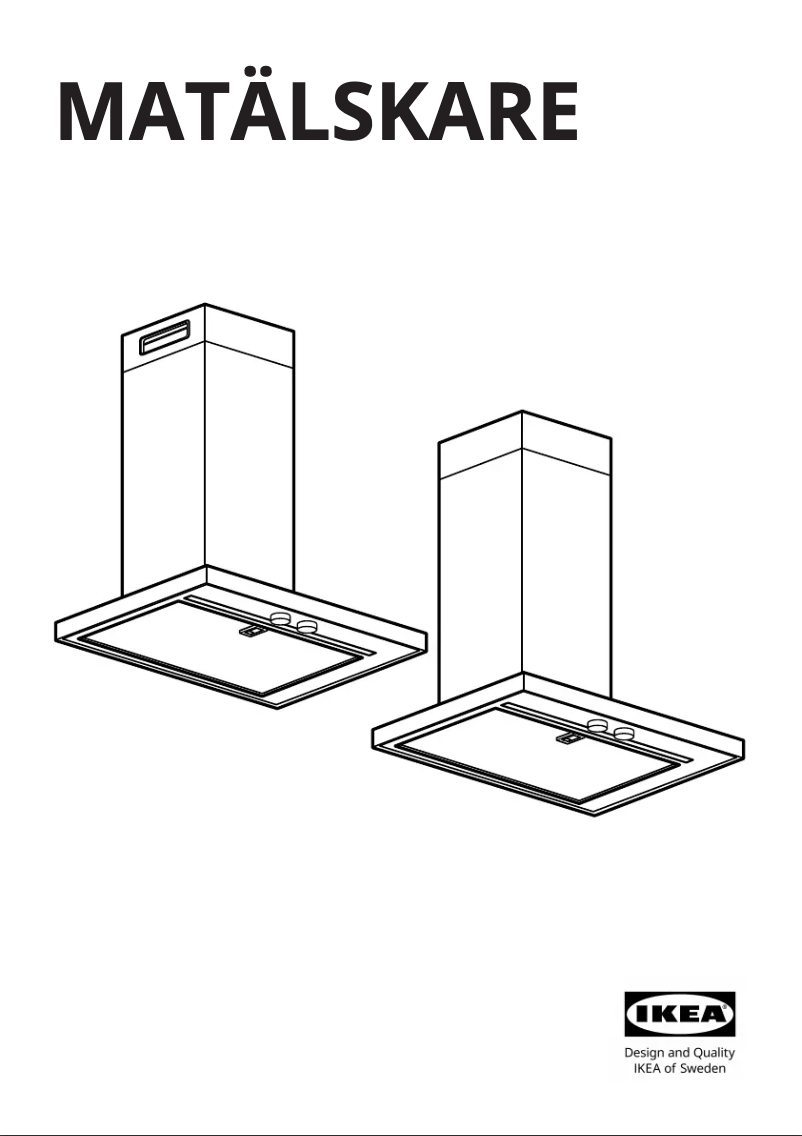 Image de la première page du manuel de l'appareil MATÄLSKARE 703.923.25