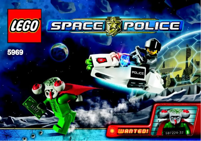 Page 1 of the manual User Manual Lego Space Police 5969
