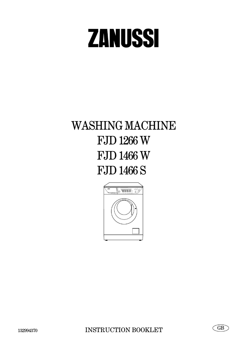 Image de la première page du manuel de l'appareil FJD 1466 S