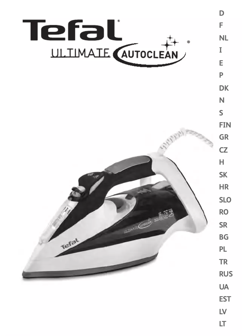 Page 1 de la notice Manuel utilisateur Tefal FV9550E1