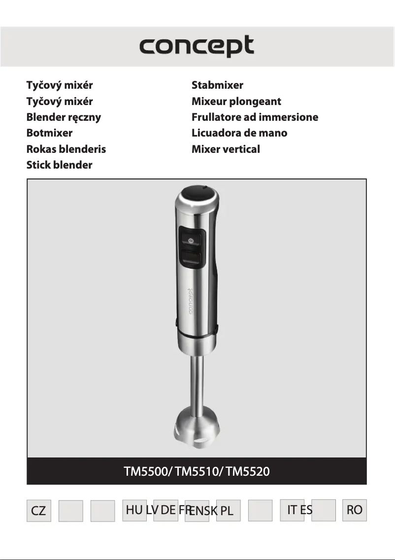 Page n°1 - Manuel utilisateur Concept TM5500