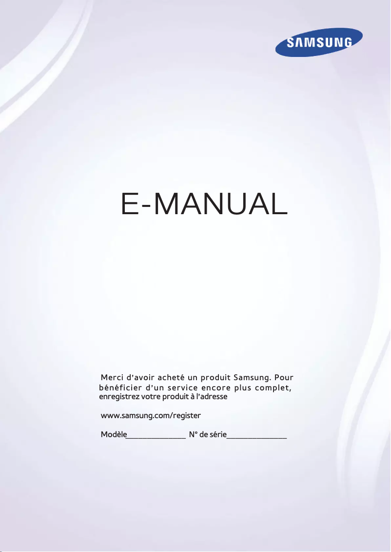 Page 1 de la notice Manuel utilisateur Samsung UA48H5203ER
