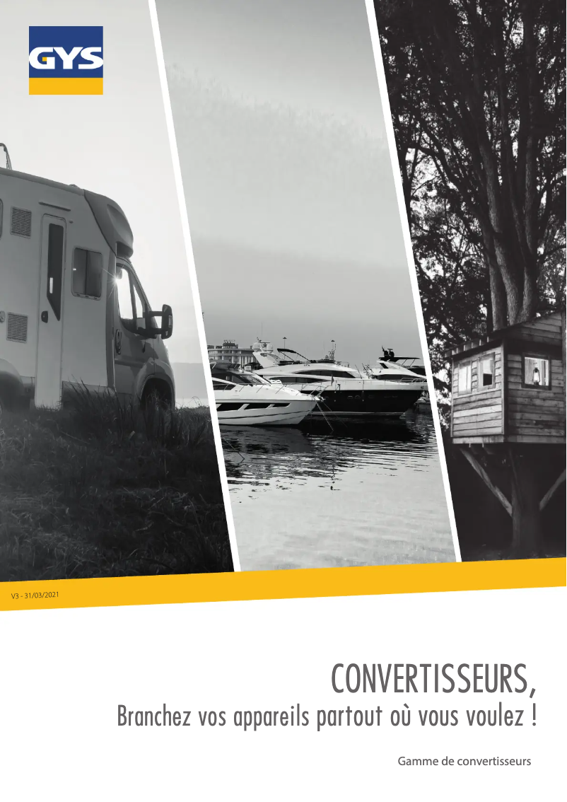 Page 1 de la notice Brochure GYS PSW 1502 W